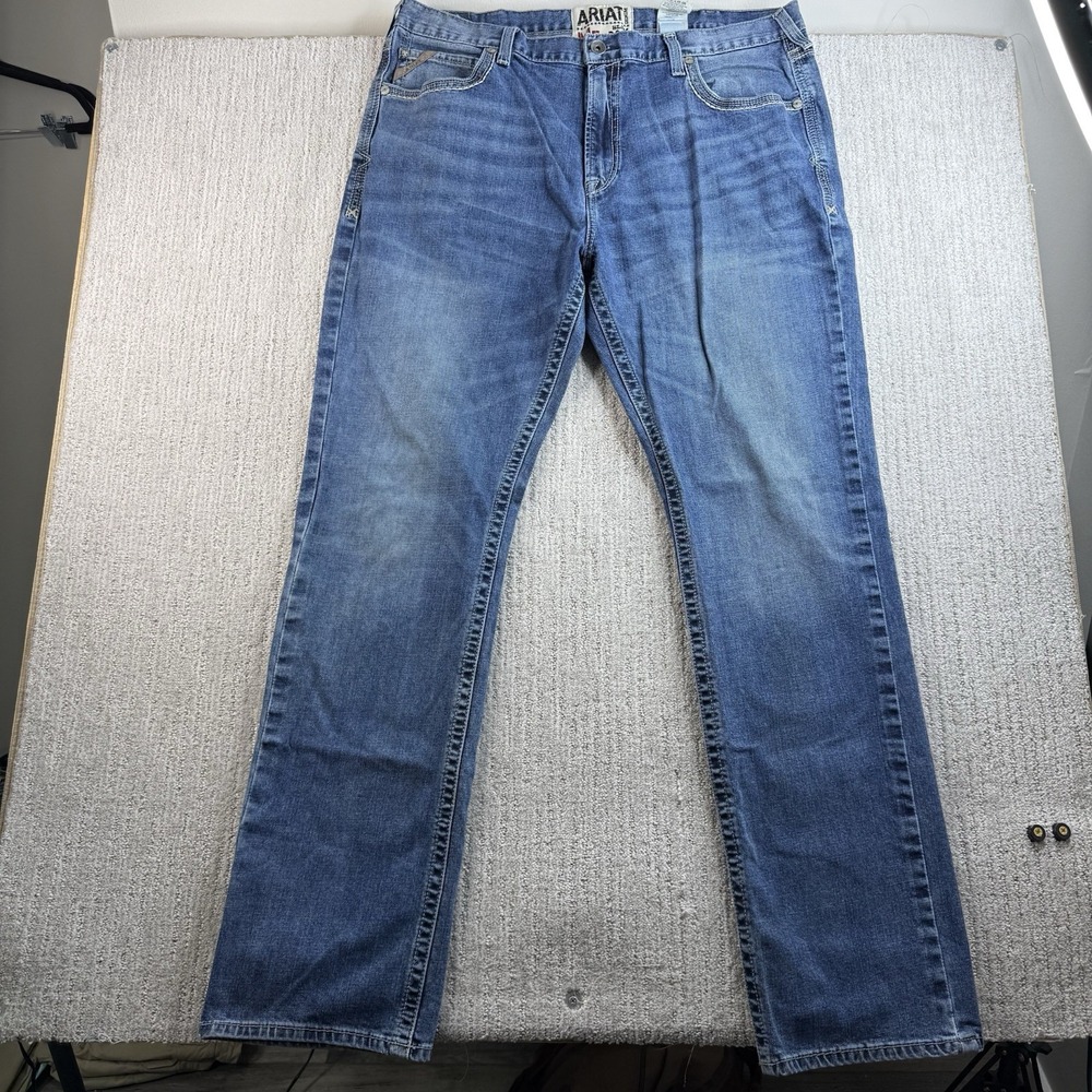 Ariat M5 Slim Boot Cut Jeans Men's Size 44x38 Dark Wash
